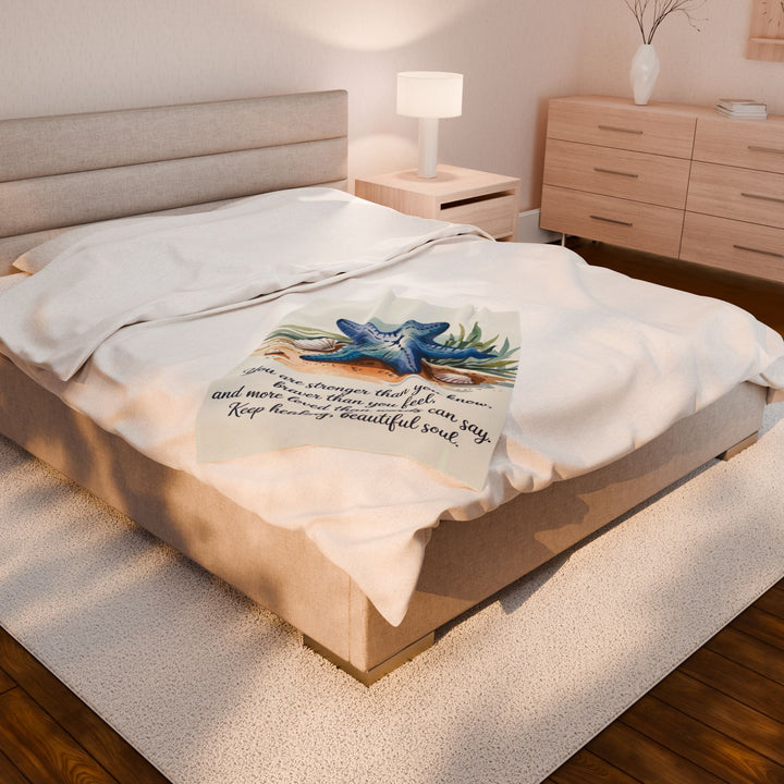Plush Blanket - Keep Healing. Beautiful Soul