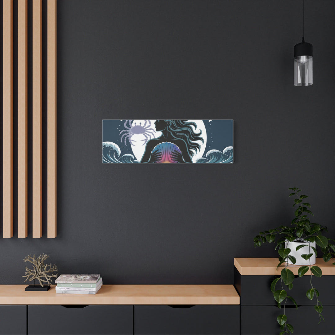 Zodiac Cancer Matte Stretched Canvas Wall Art