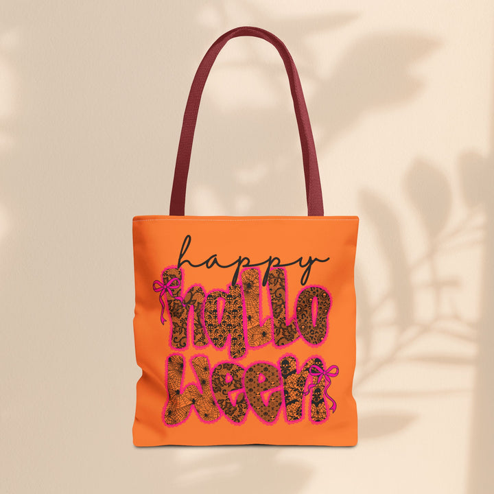 Happy Halloween Tote Bag – Reusable Trick-or-Treat Bag & Fall Gift