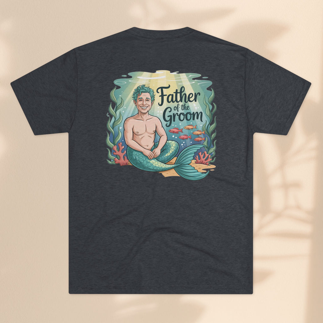 Father of the Groom Merman T-Shirt, Unique Wedding Gift, Fun Groomsmen Tee, Beach Theme Attire, Nautical Humor Shirt