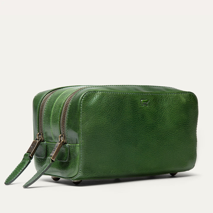 Professional Leather Travel Kit – Luxury Full-Grain Italian Toiletry Bag