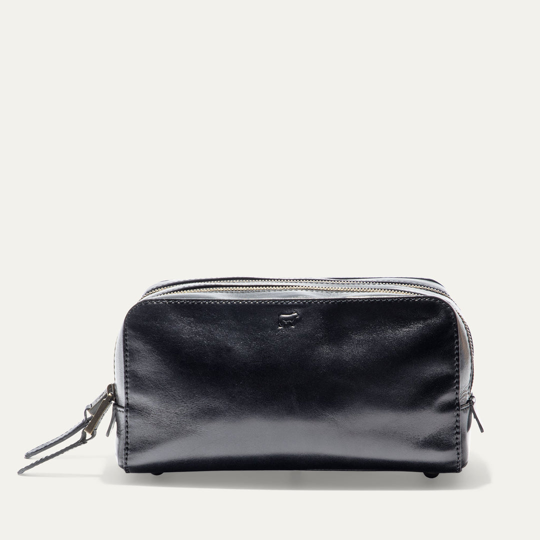 Professional Leather Travel Kit – Luxury Full-Grain Italian Toiletry Bag
