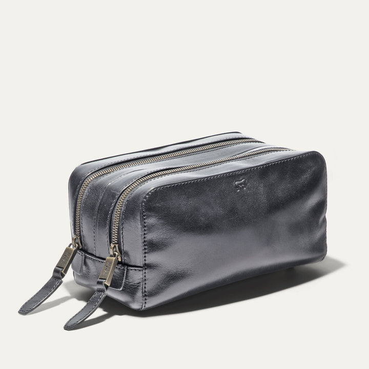 Professional Leather Travel Kit – Luxury Full-Grain Italian Toiletry Bag