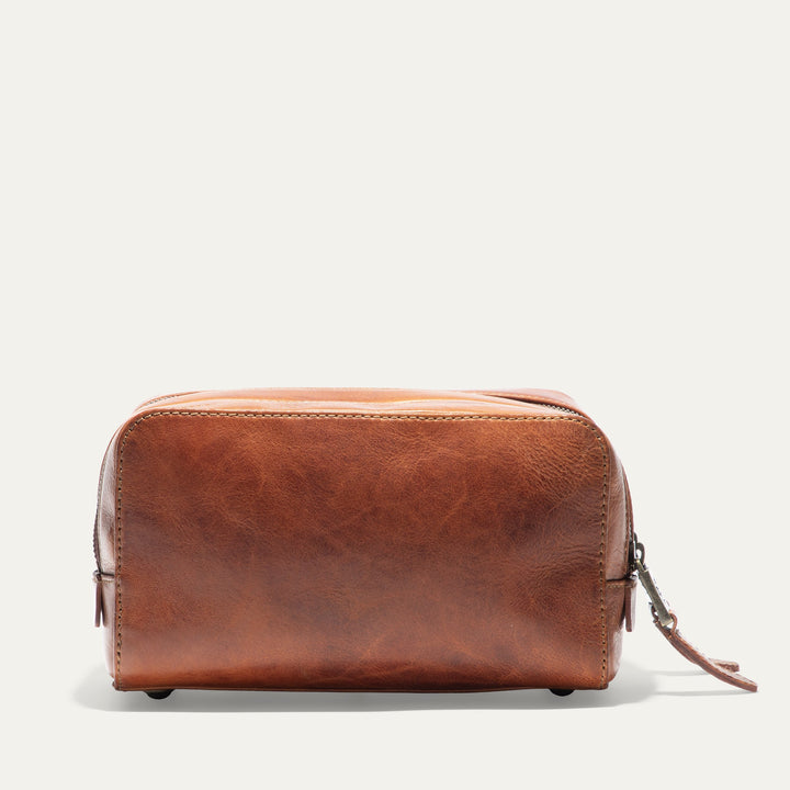 Professional Leather Travel Kit – Luxury Full-Grain Italian Toiletry Bag