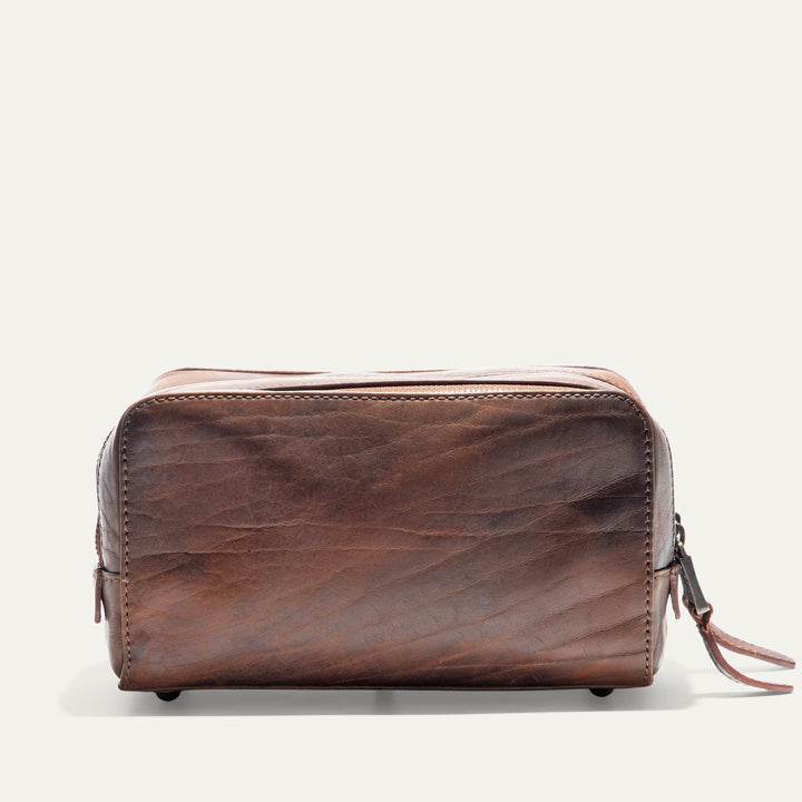 Professional Leather Travel Kit – Luxury Full-Grain Italian Toiletry Bag