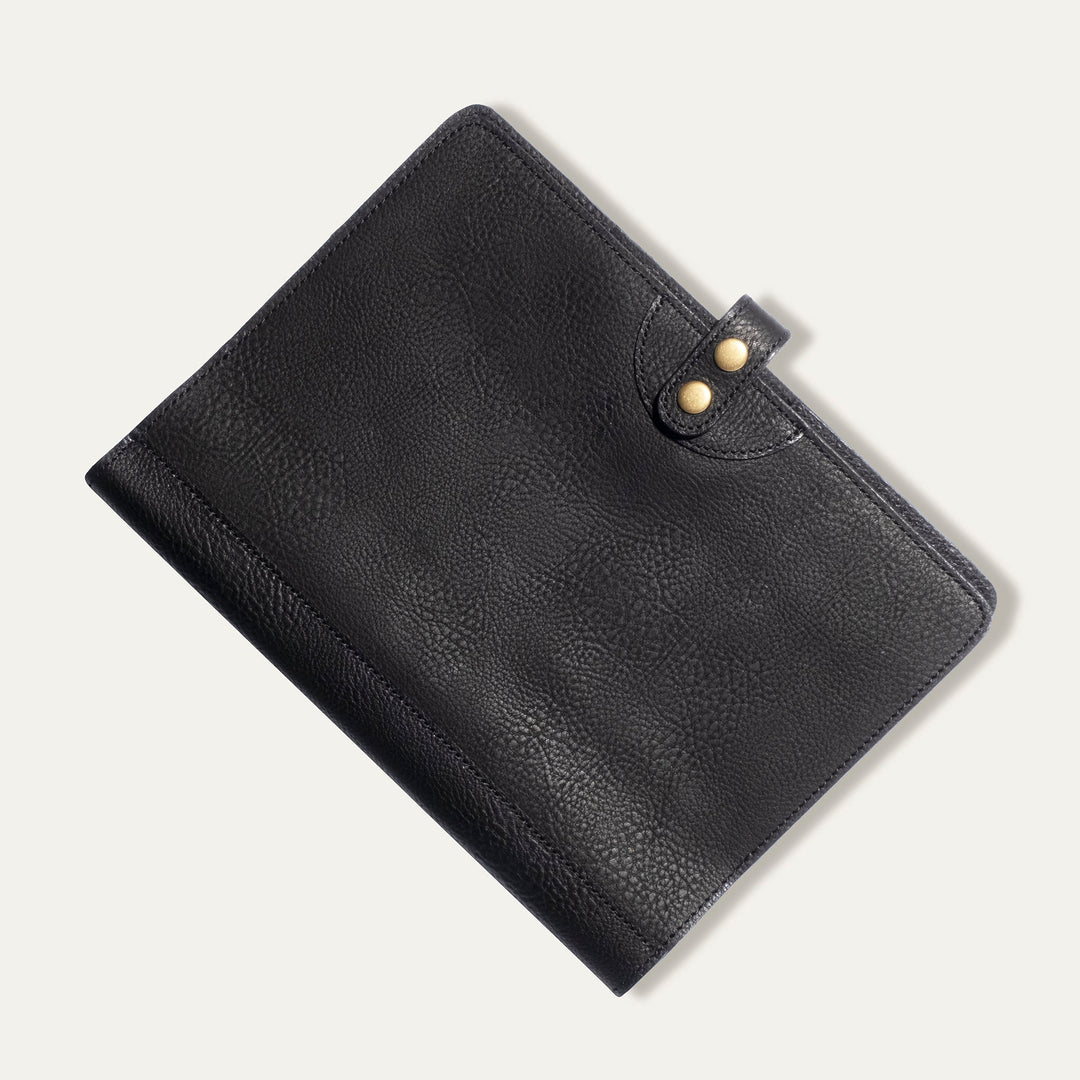 Large Leather Journal Cover – Full-Grain Leather Notebook Organizer