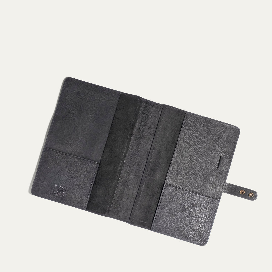 Large Leather Journal Cover – Full-Grain Leather Notebook Organizer