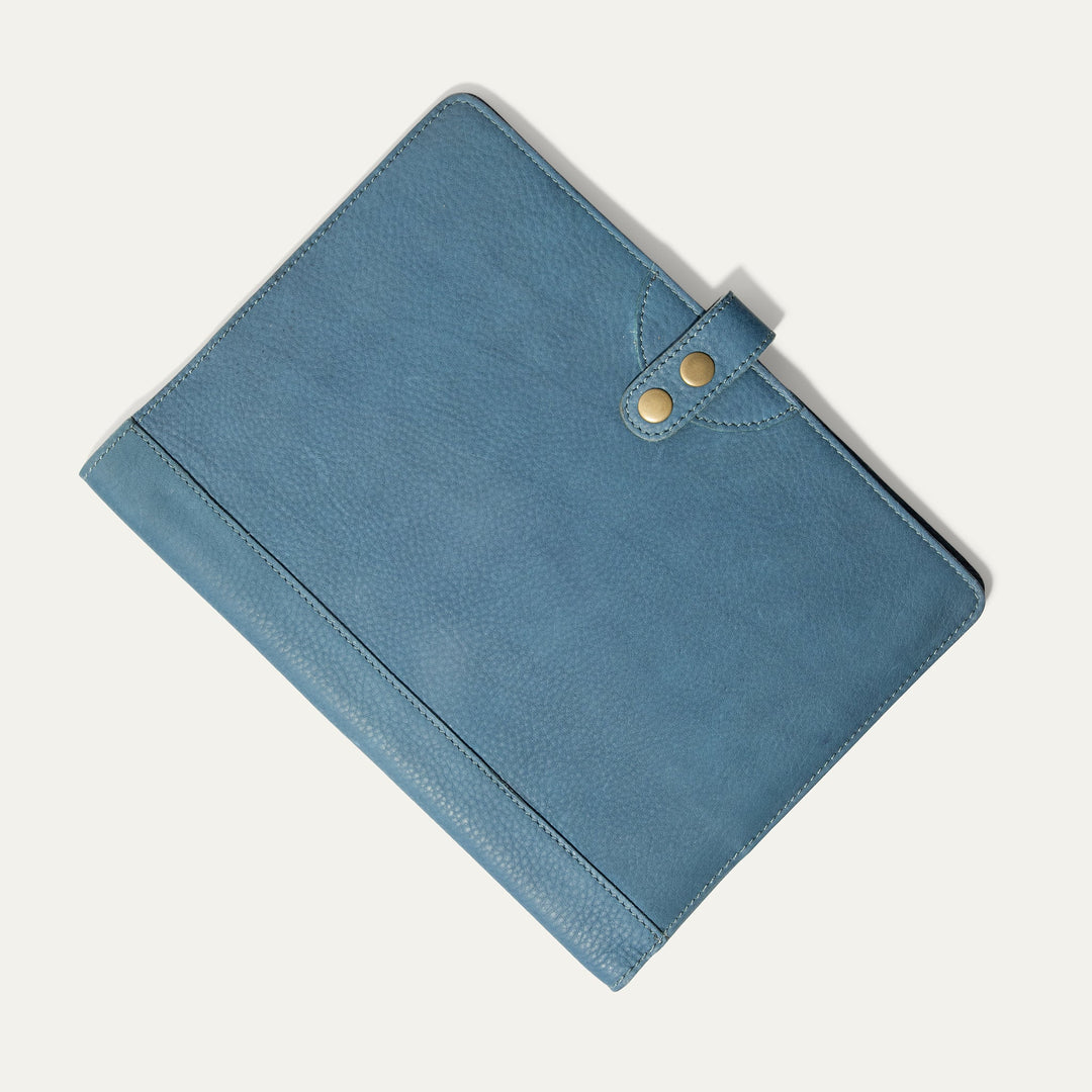 Large Leather Journal Cover – Full-Grain Leather Notebook Organizer
