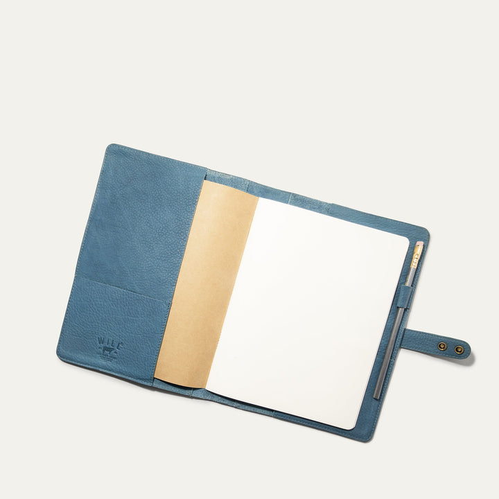 Large Leather Journal Cover – Full-Grain Leather Notebook Organizer