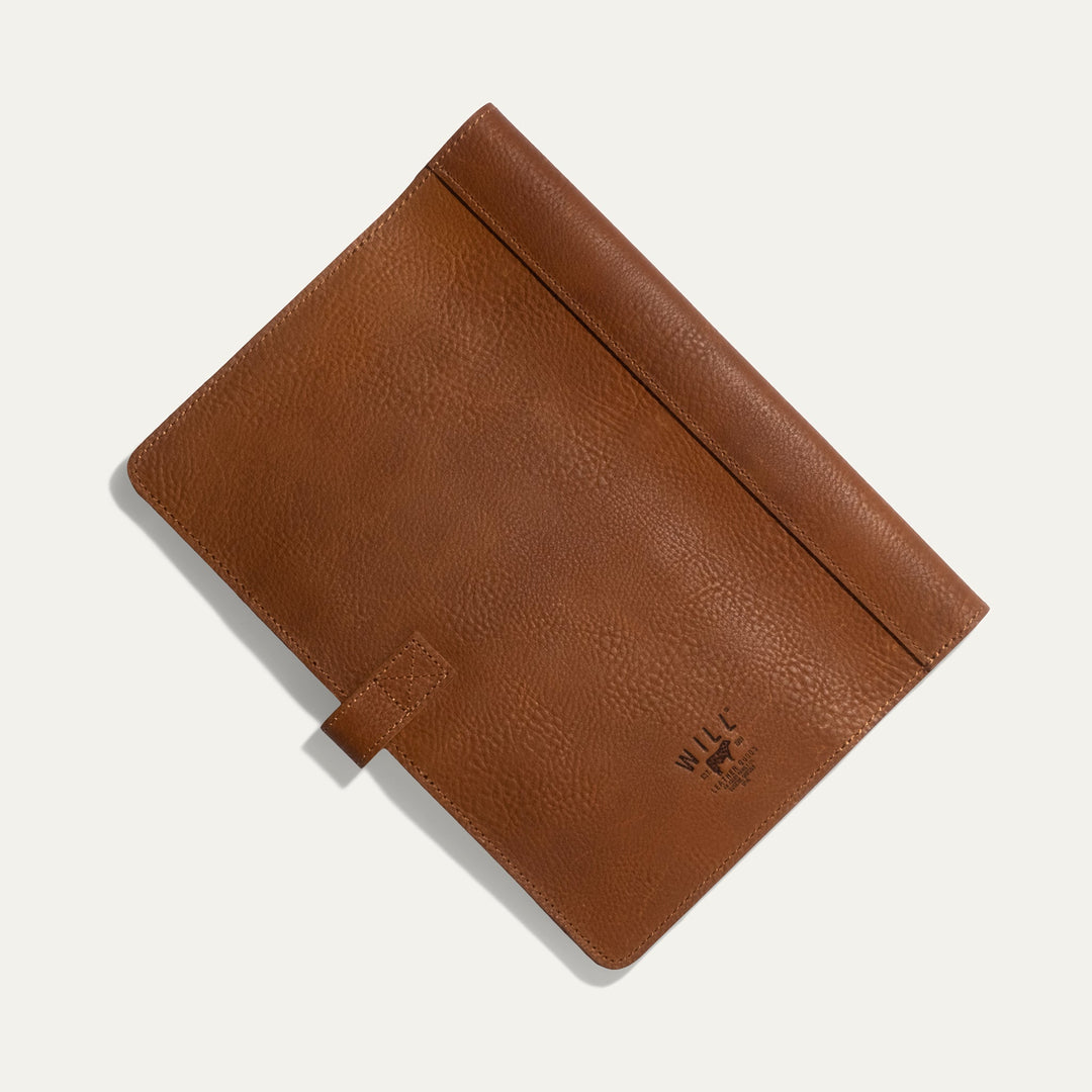 Large Leather Journal Cover – Full-Grain Leather Notebook Organizer