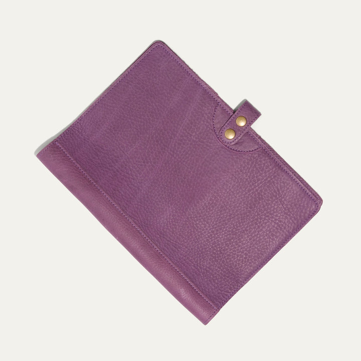 Large Leather Journal Cover – Full-Grain Leather Notebook Organizer