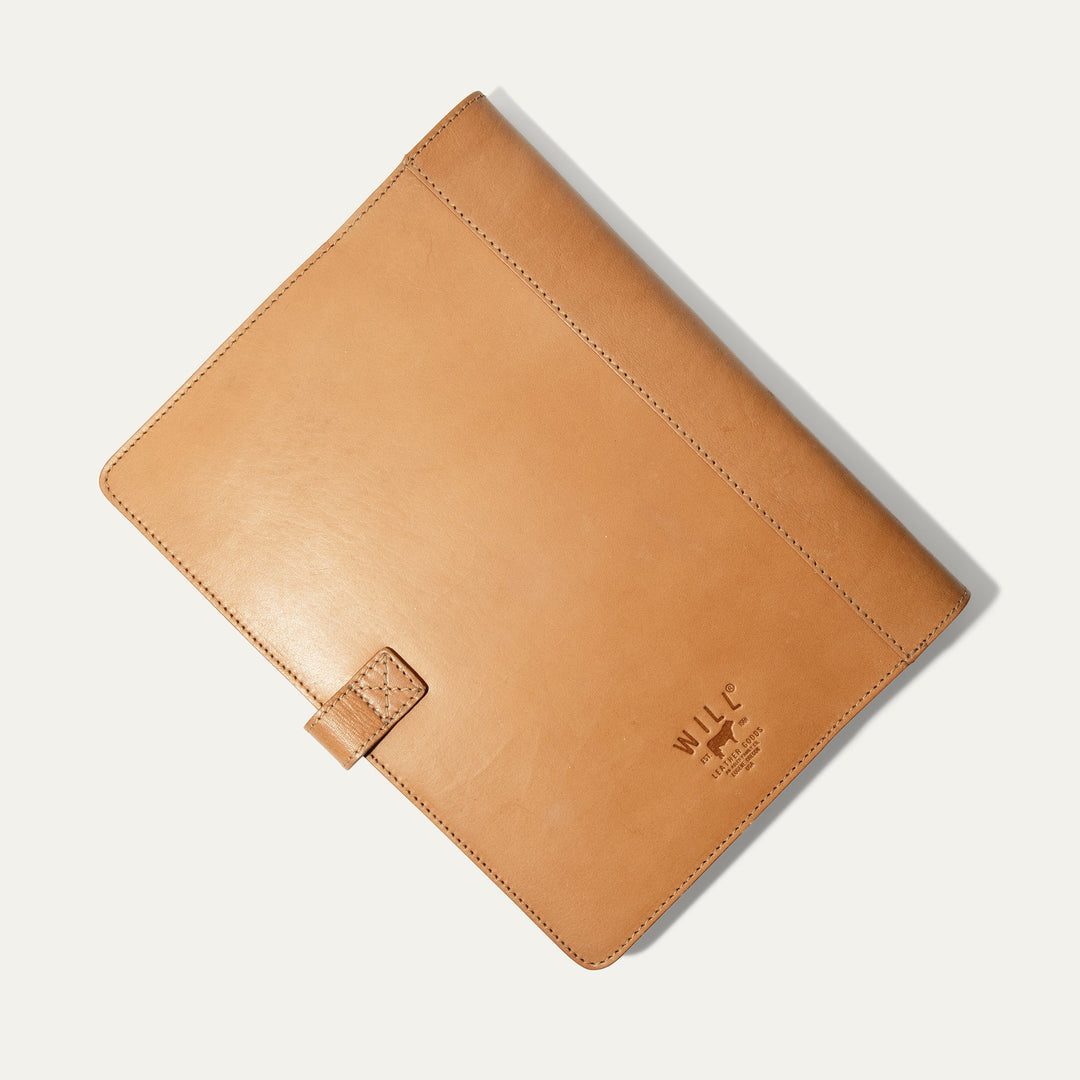 Large Leather Journal Cover – Full-Grain Leather Notebook Organizer