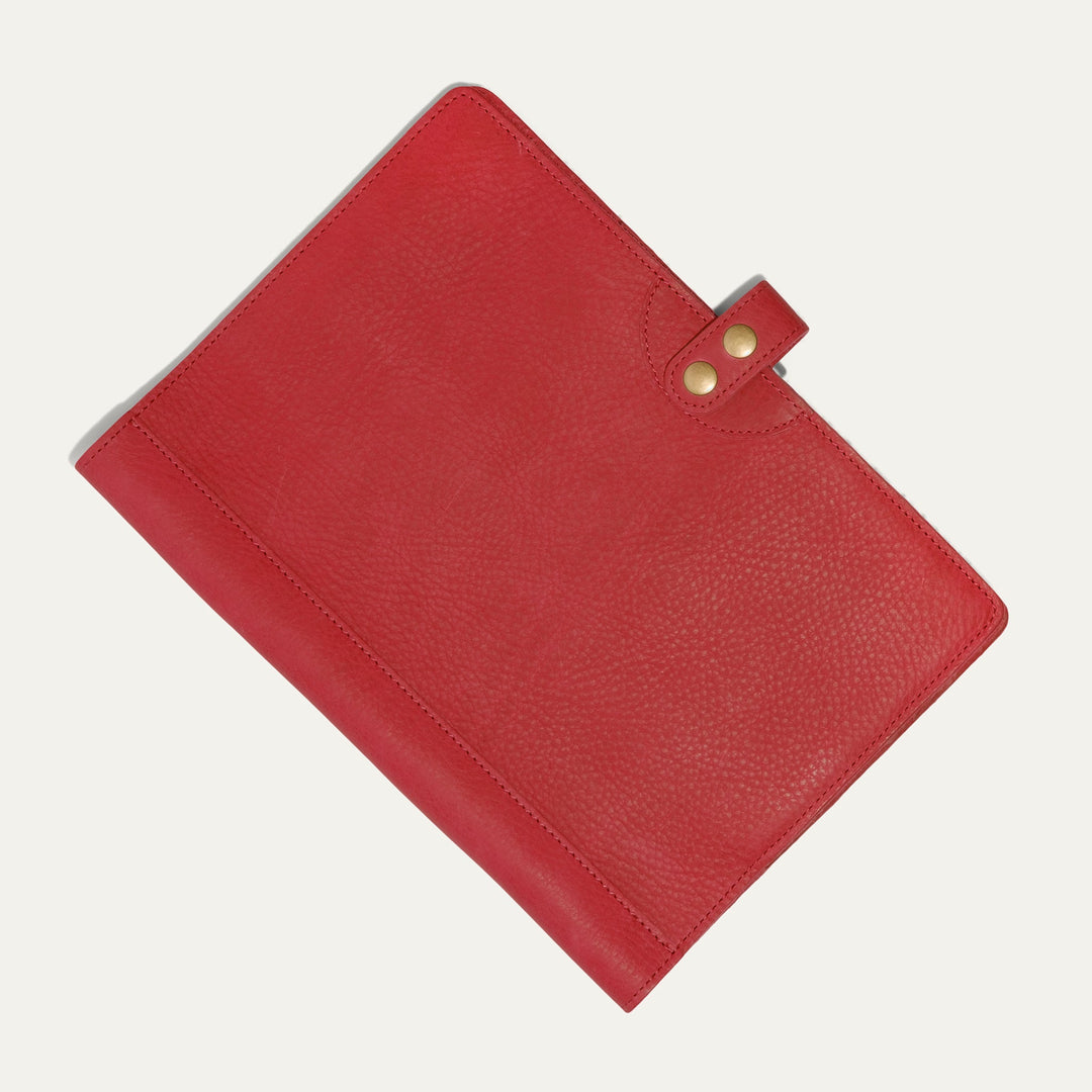 Large Leather Journal Cover – Full-Grain Leather Notebook Organizer