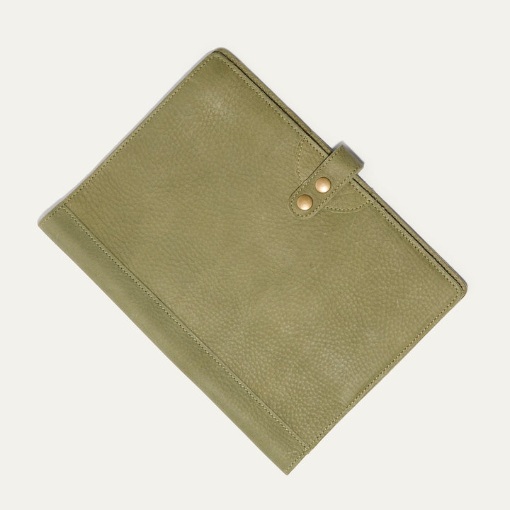 Large Leather Journal Cover – Full-Grain Leather Notebook Organizer