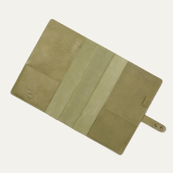 Large Leather Journal Cover – Full-Grain Leather Notebook Organizer