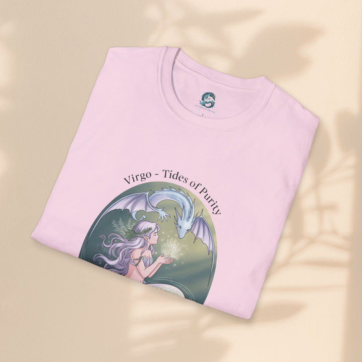 Mermaid Virgo T-Shirt, Ocean Art Tee, Summer Fashion, Gift for Beach Lovers, Sea Creature Apparel