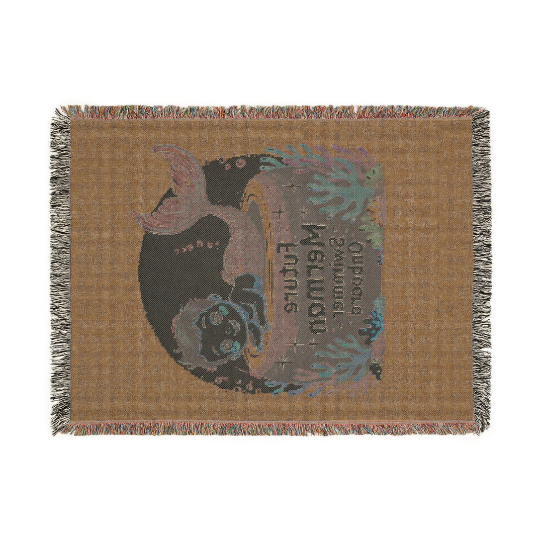 Cozy Future Merman Woven Blanket