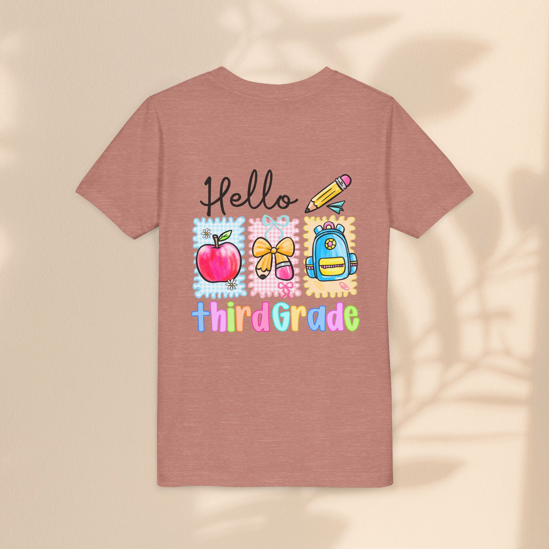 Colorful Third Grade Youth Tee, Back to School Shirt, Kids Graphic T-Shirt, 3rd Grade Celebration Apparel, Cute School Outfit, Fun [...]