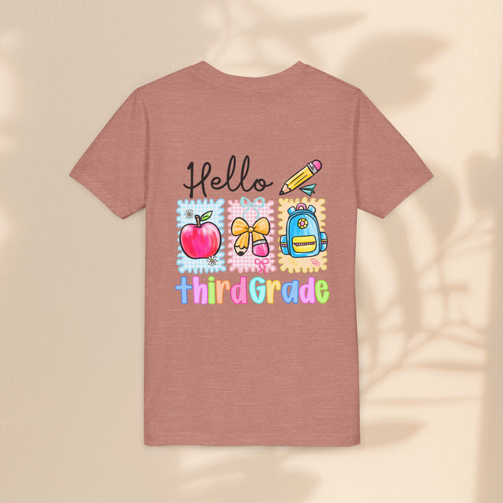 Colorful Third Grade Youth Tee, Back to School Shirt, Kids Graphic T-Shirt, 3rd Grade Celebration Apparel, Cute School Outfit, Fun [...]