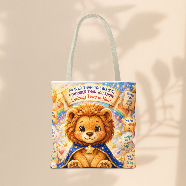 Cute Courage Lion Tote Bag | Brave Buddies™
