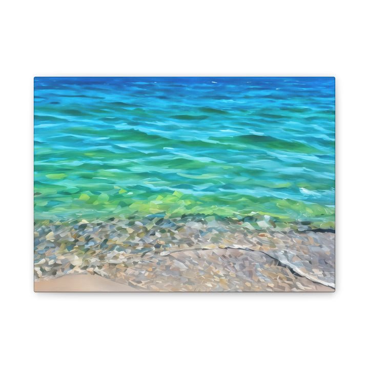 Coastal Serenity Seascape Canvas Art Print