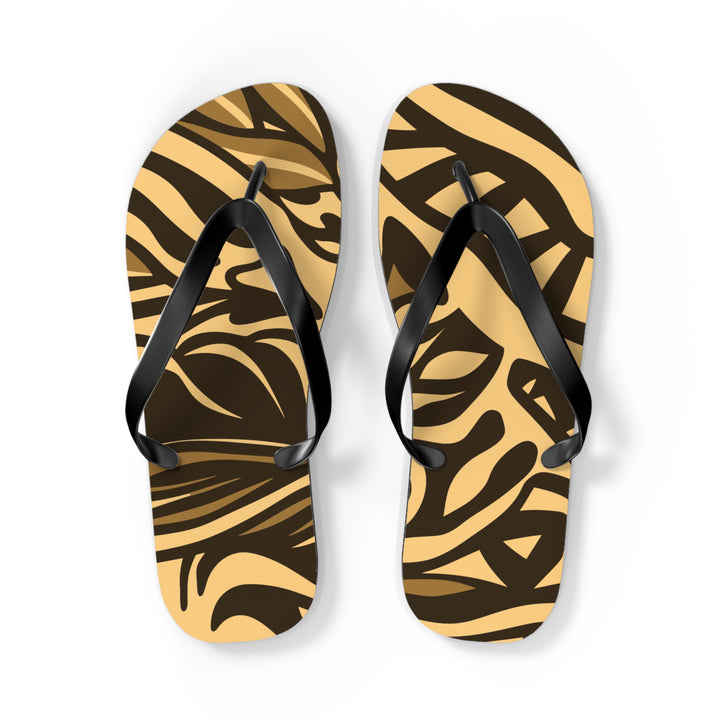 Flip Flops - Orange Tribal