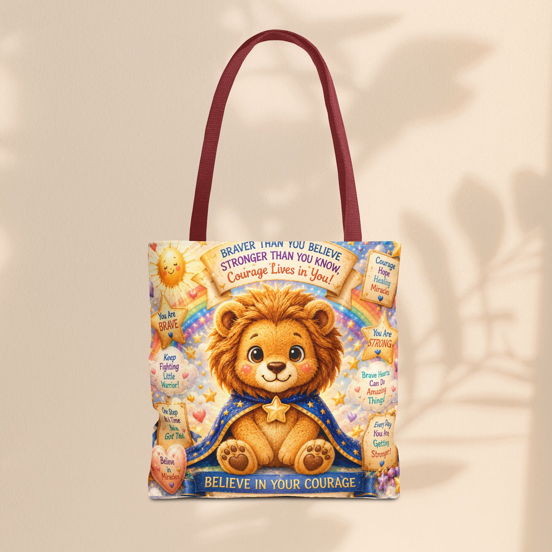 Cute Courage Lion Tote Bag | Brave Buddies™