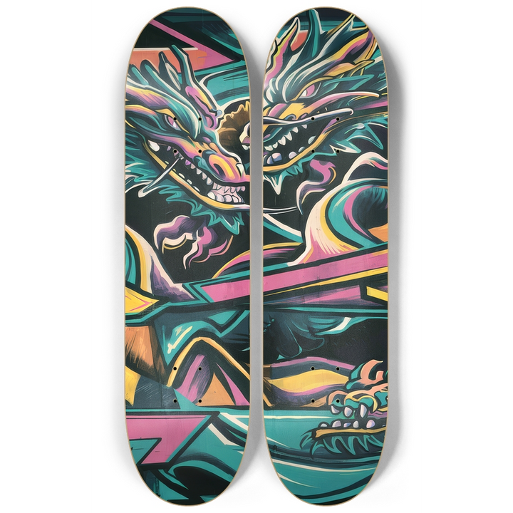 2 Skateboard Series Art - Dragons Watch