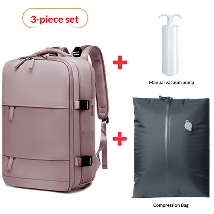 Vacuum-Compression Waterproof Travel Backpack