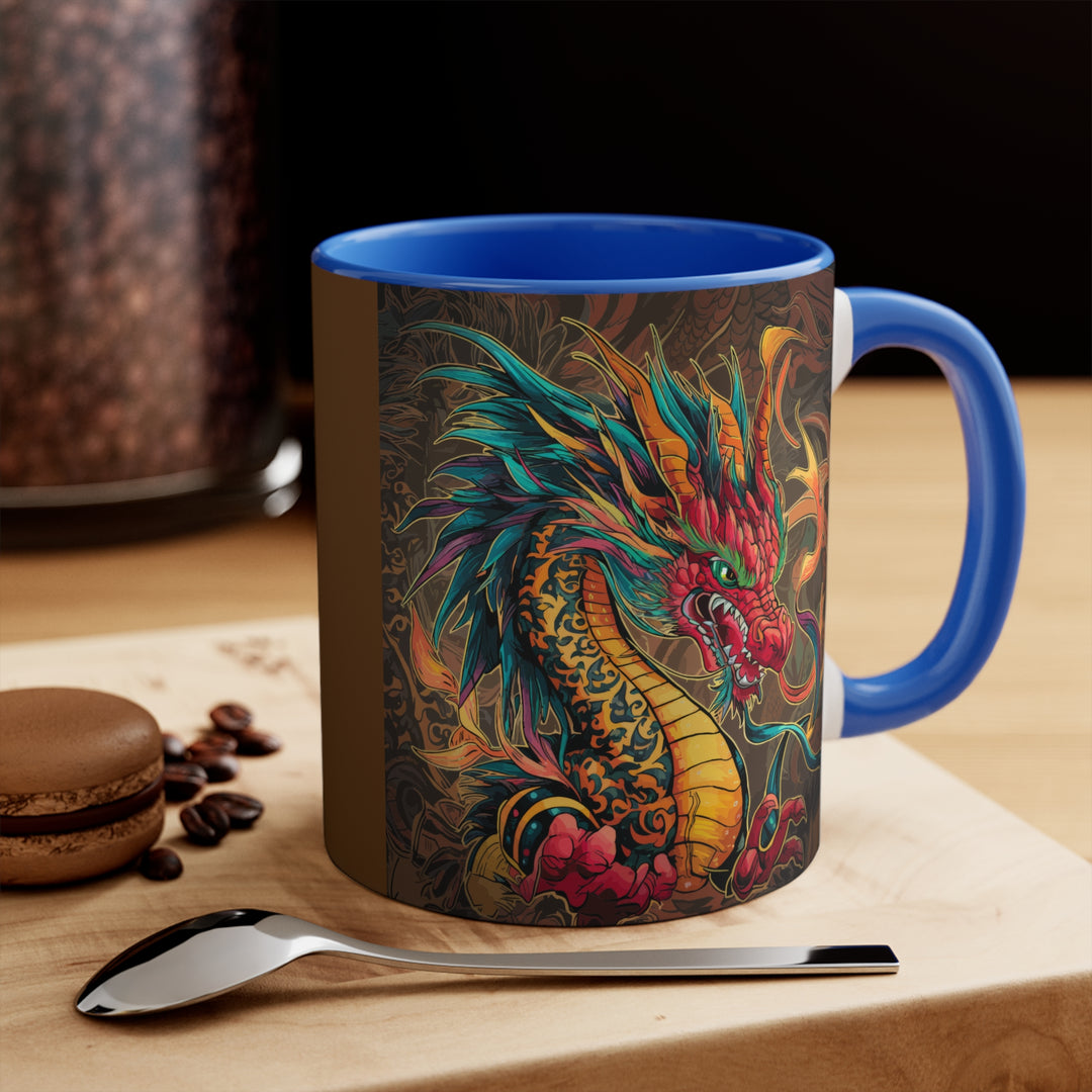 11oz Accent Mug - Fire Dragon