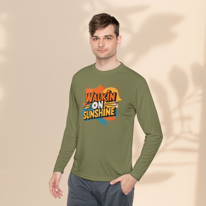 Unisex Lightweight Long Sleeve Tee - Walking On Sunshine