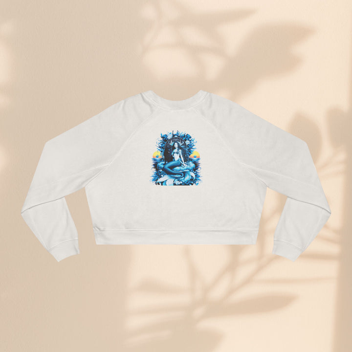 Majestic Mermaid Women's Cropped Fleece Pullover - Cozy Stylish Sweatshirt