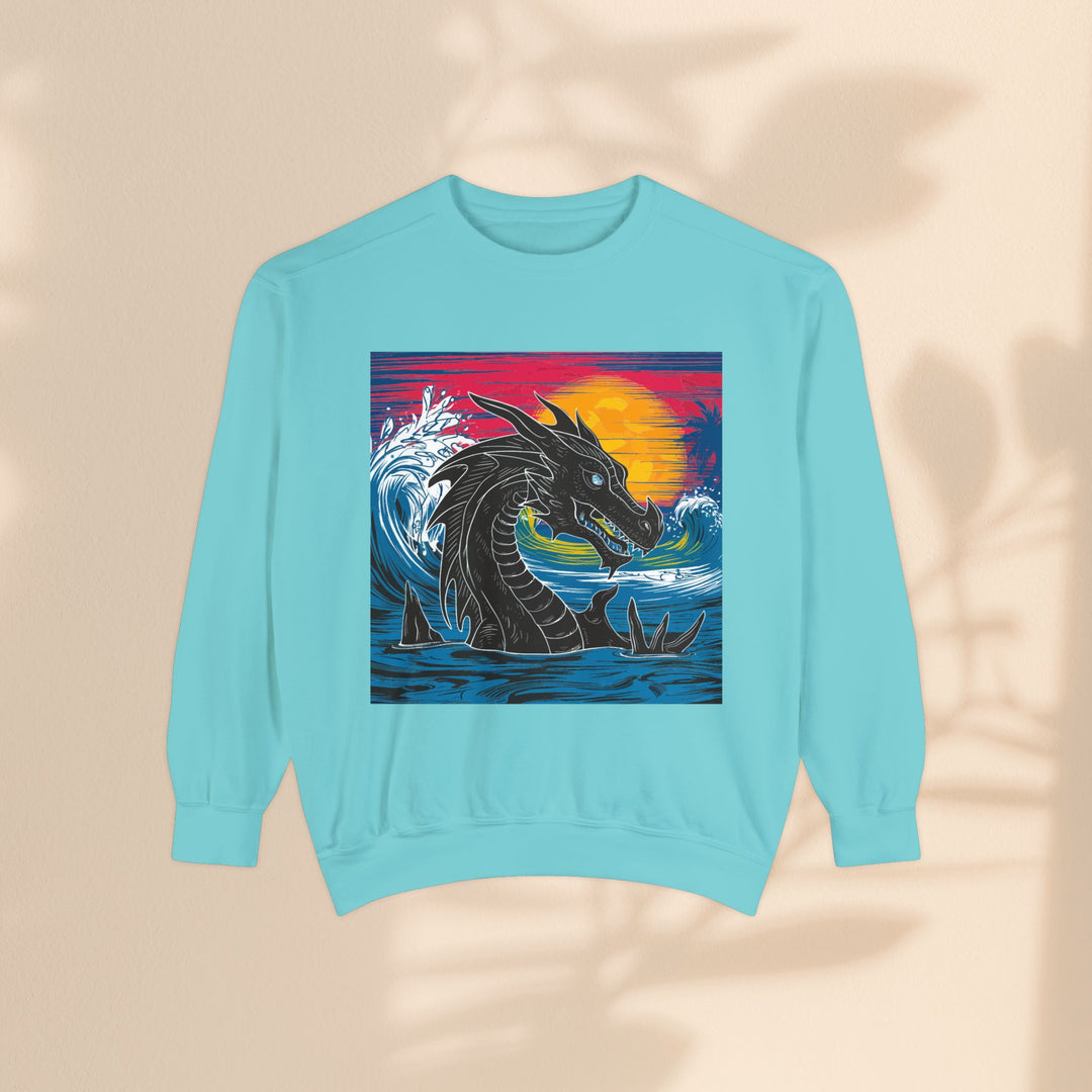 Unisex Garment-Dyed Sweatshirt - Conquering Dragon