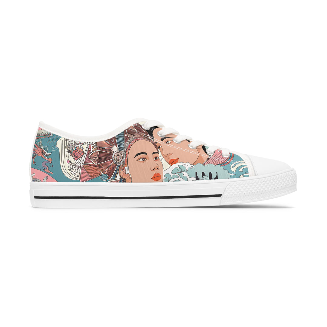 Women's Low Top Sneakers - Sweet Aztec Dreams