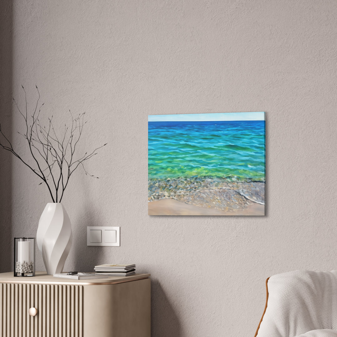 Coastal Serenity Seascape Canvas Art Print