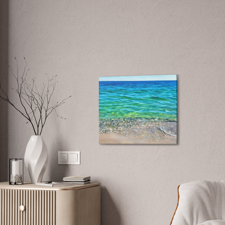 Coastal Serenity Seascape Canvas Art Print