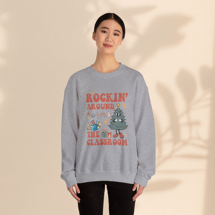 Unisex Heavy Blend™ Crewneck Sweatshirt - Rockin Around The Classroom