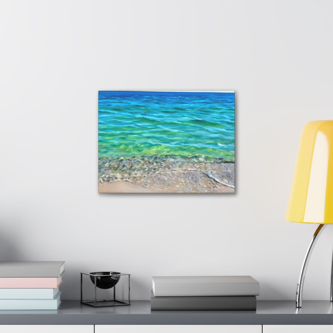 Coastal Serenity Seascape Canvas Art Print