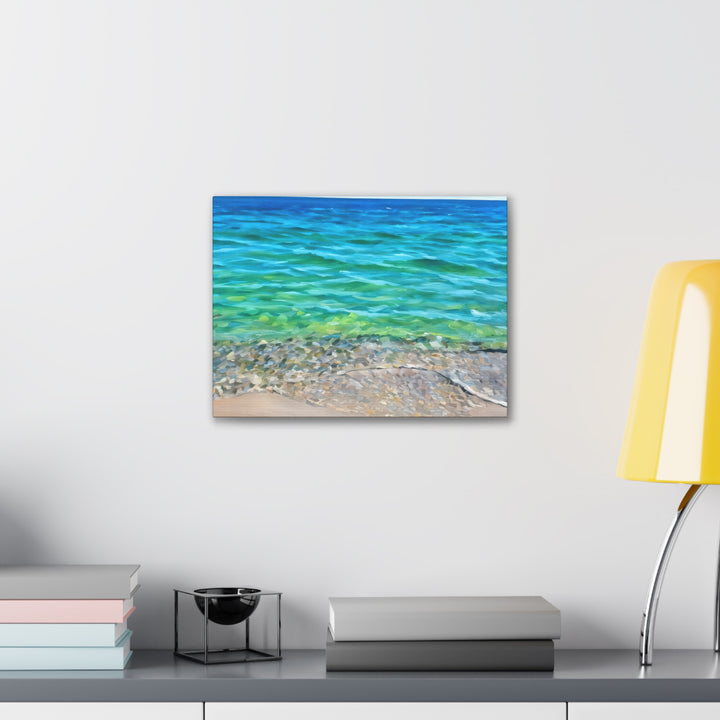 Coastal Serenity Seascape Canvas Art Print