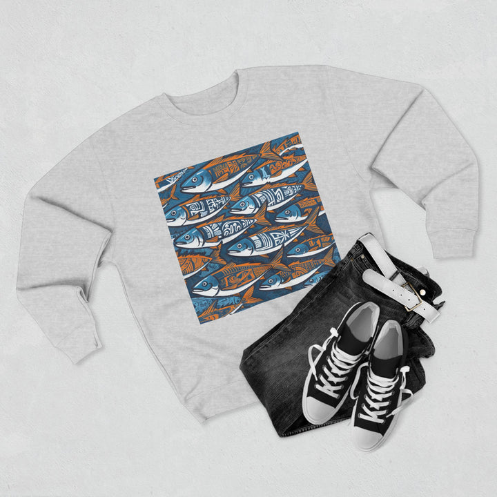 Unisex Crewneck Sweatshirt - Fish Line