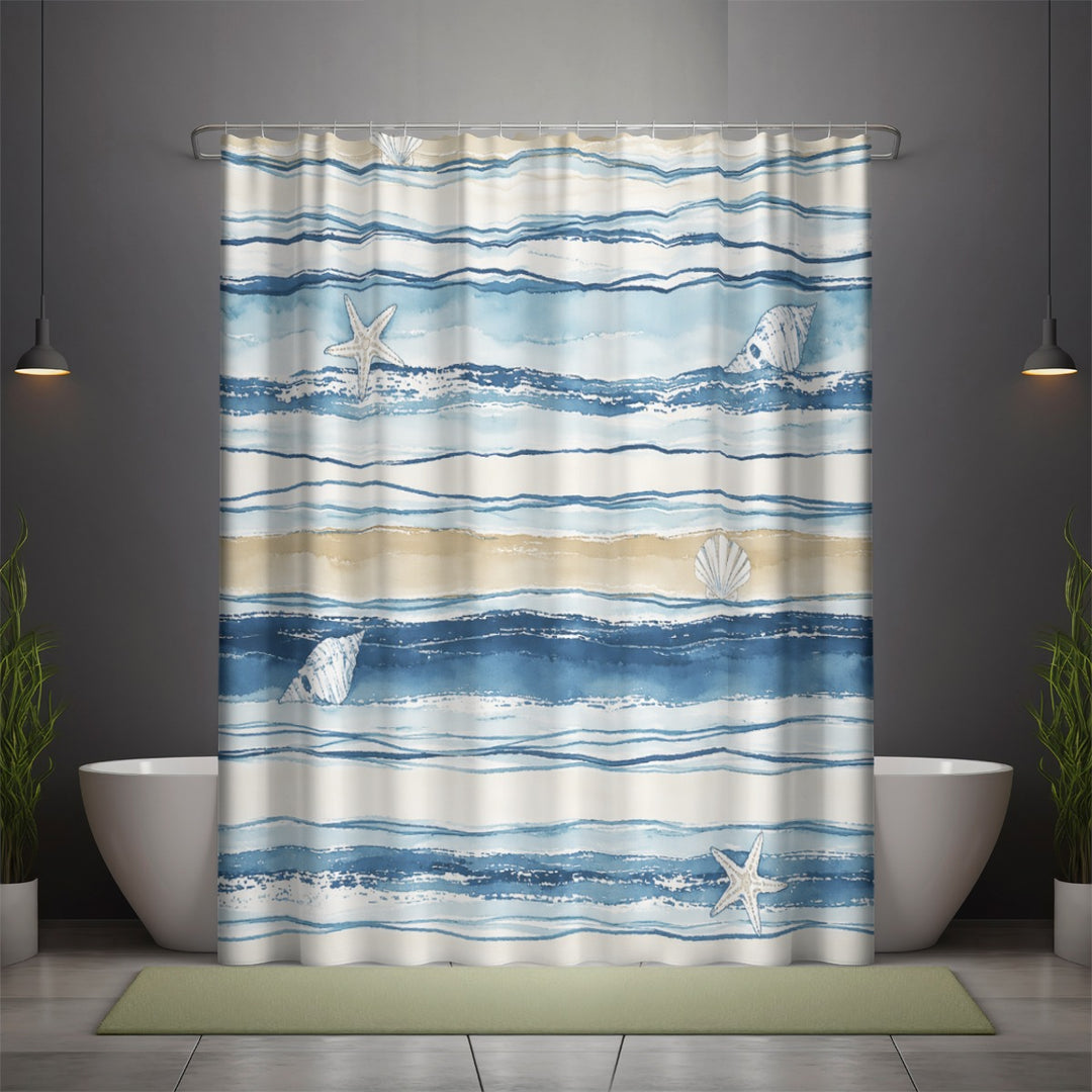 By The Sea Shower Curtain