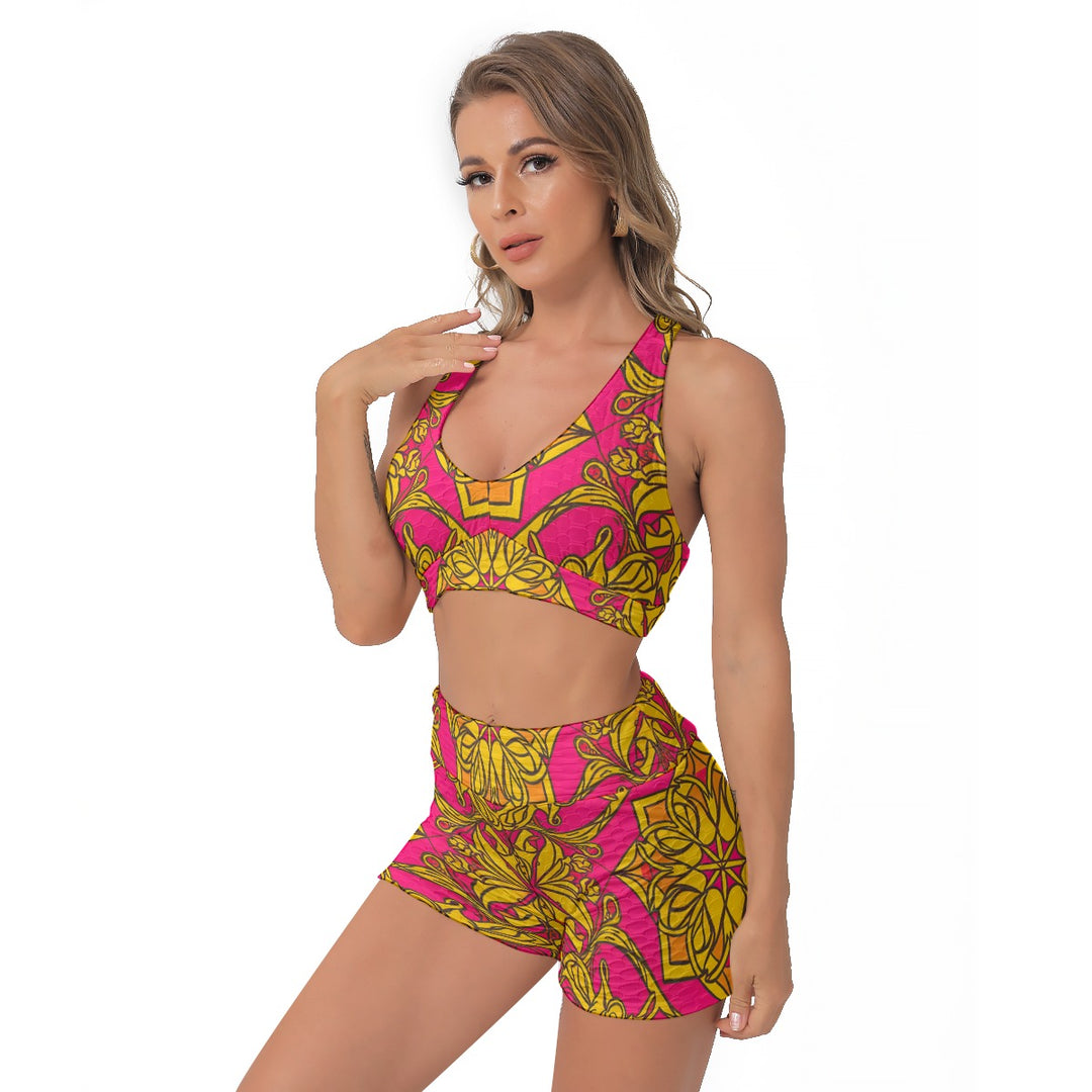 Symmetry Women’s Sports Bra and Shorts Set