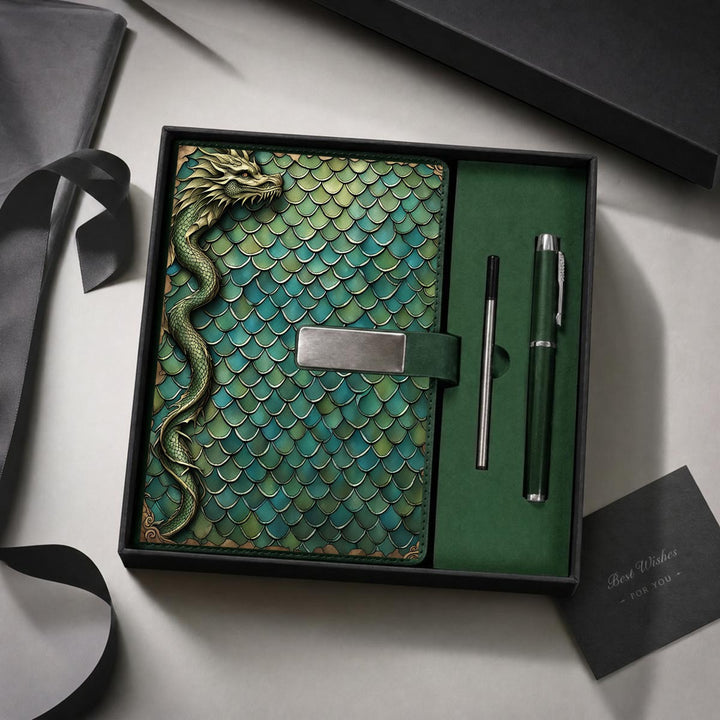 Dragon Power Notebook Gift Set with Metal Pen