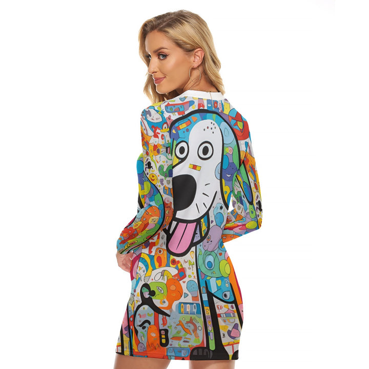 Doggie Pal Women's Zip Front Tight Dress