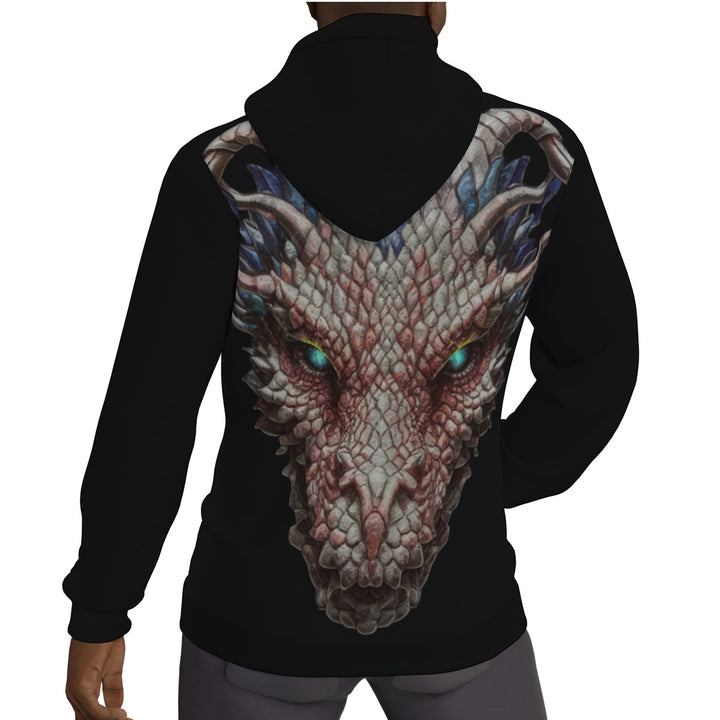 Dragon Burn Men's Thicken Pullover Hoodie
