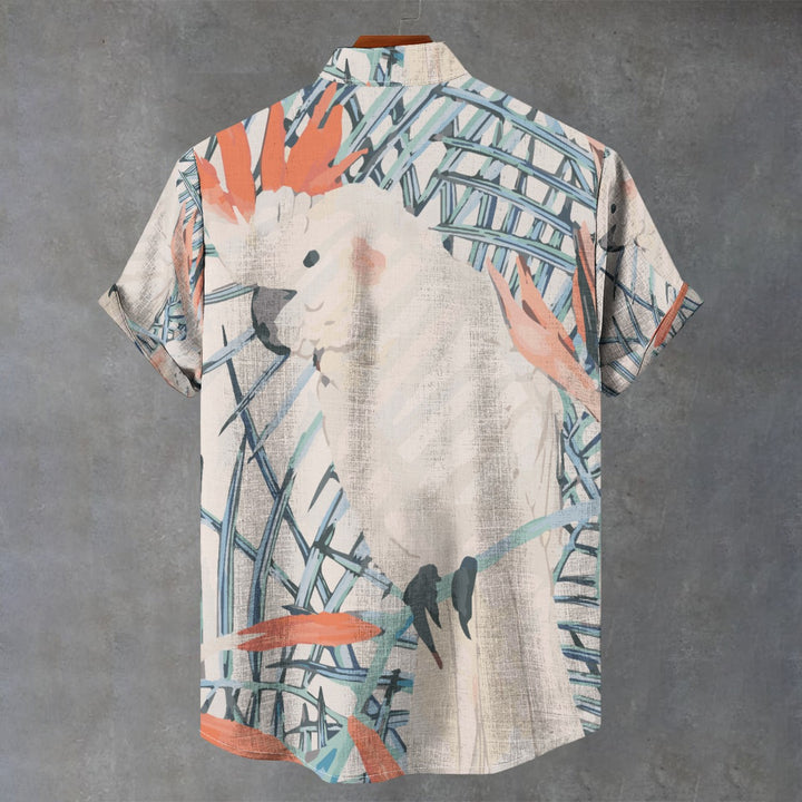 Parrot Men's Stand Collar Shirt