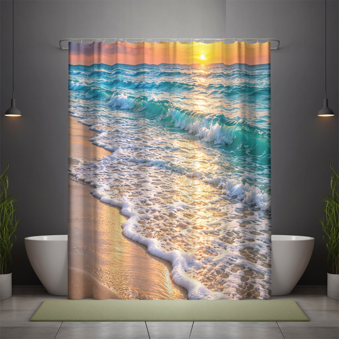 Ocean Sunset Shower Curtain