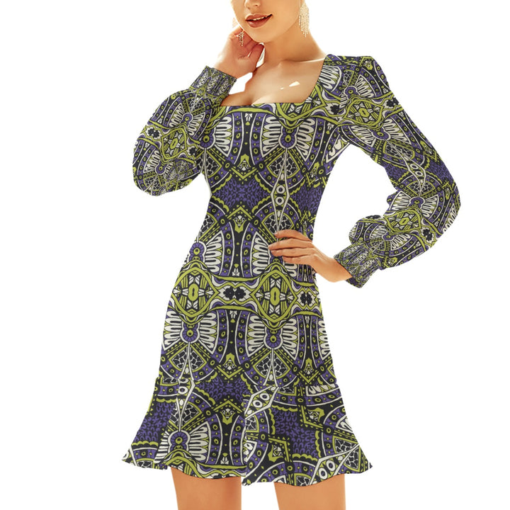 Deco Windows Women’s Ruffle-Hem Bodycon Dress