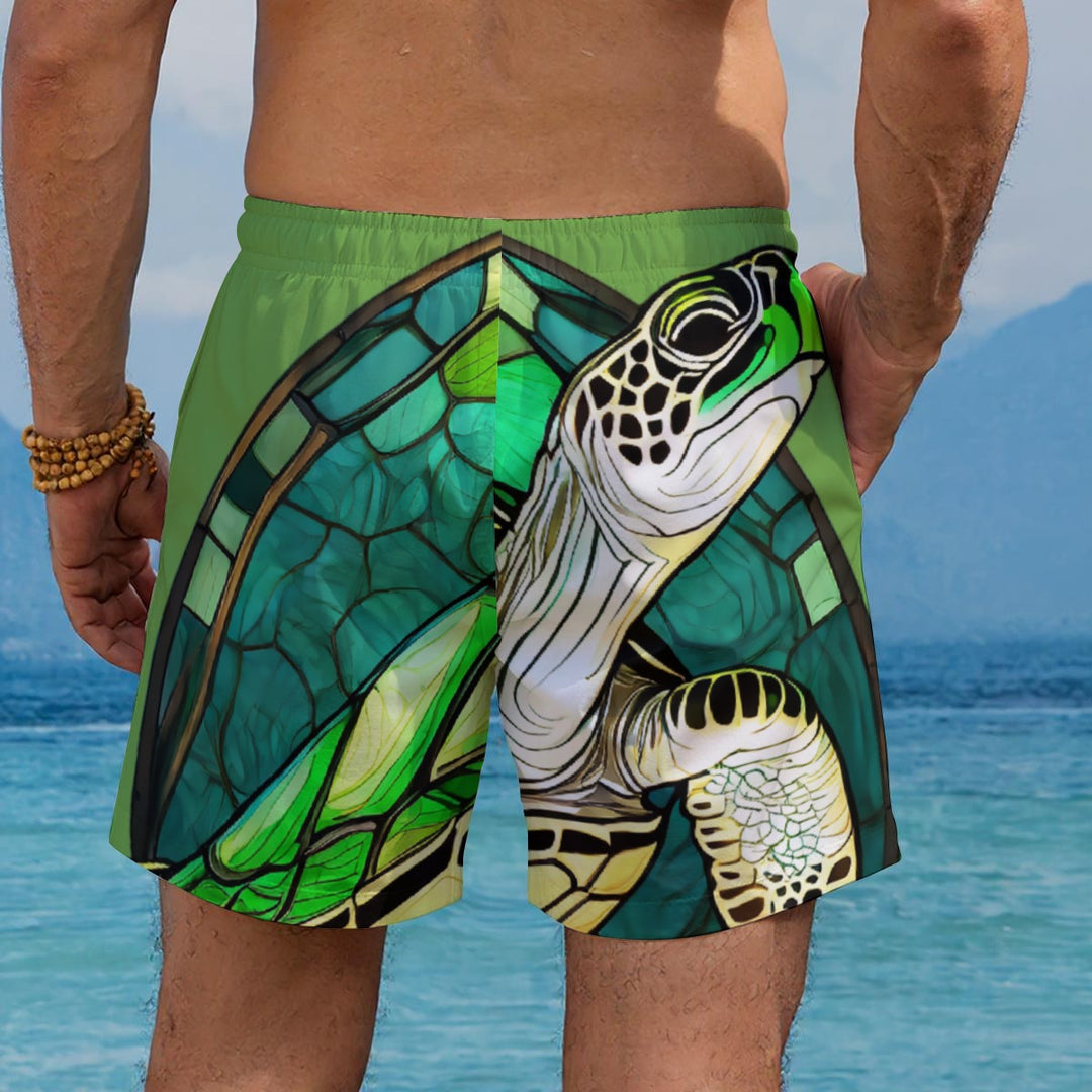 Ocean Vibes Sea Turtle Men's Shorts