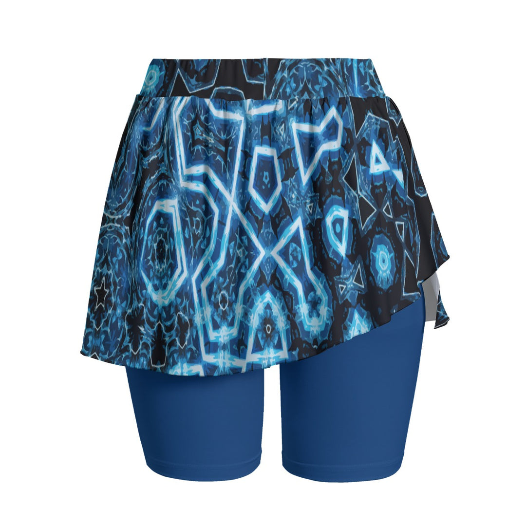 Shifting Blues Women's Sports Skorts